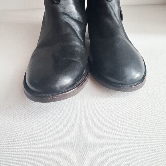 Tory Burch Black Leather Tall Riding Boots 9M - Picture 8 of 11
